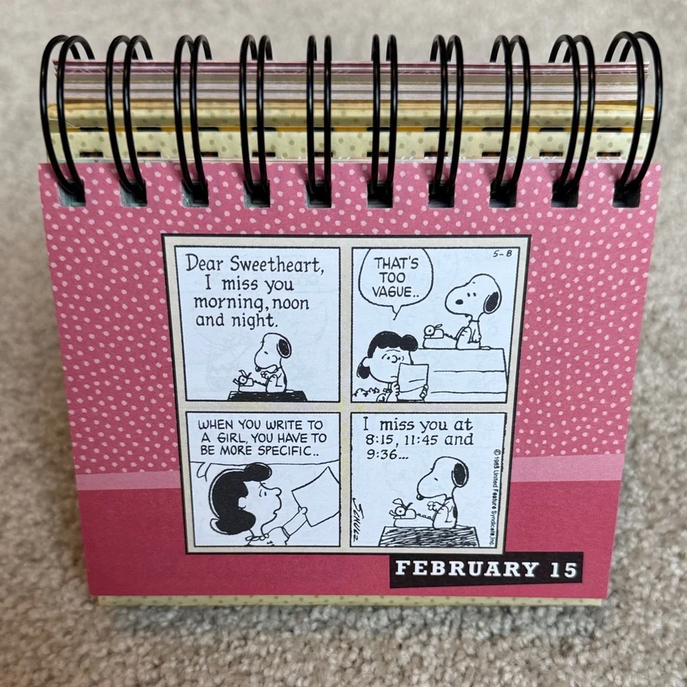 Peanuts Inspirational DayBrightener Calendar - Yellow
